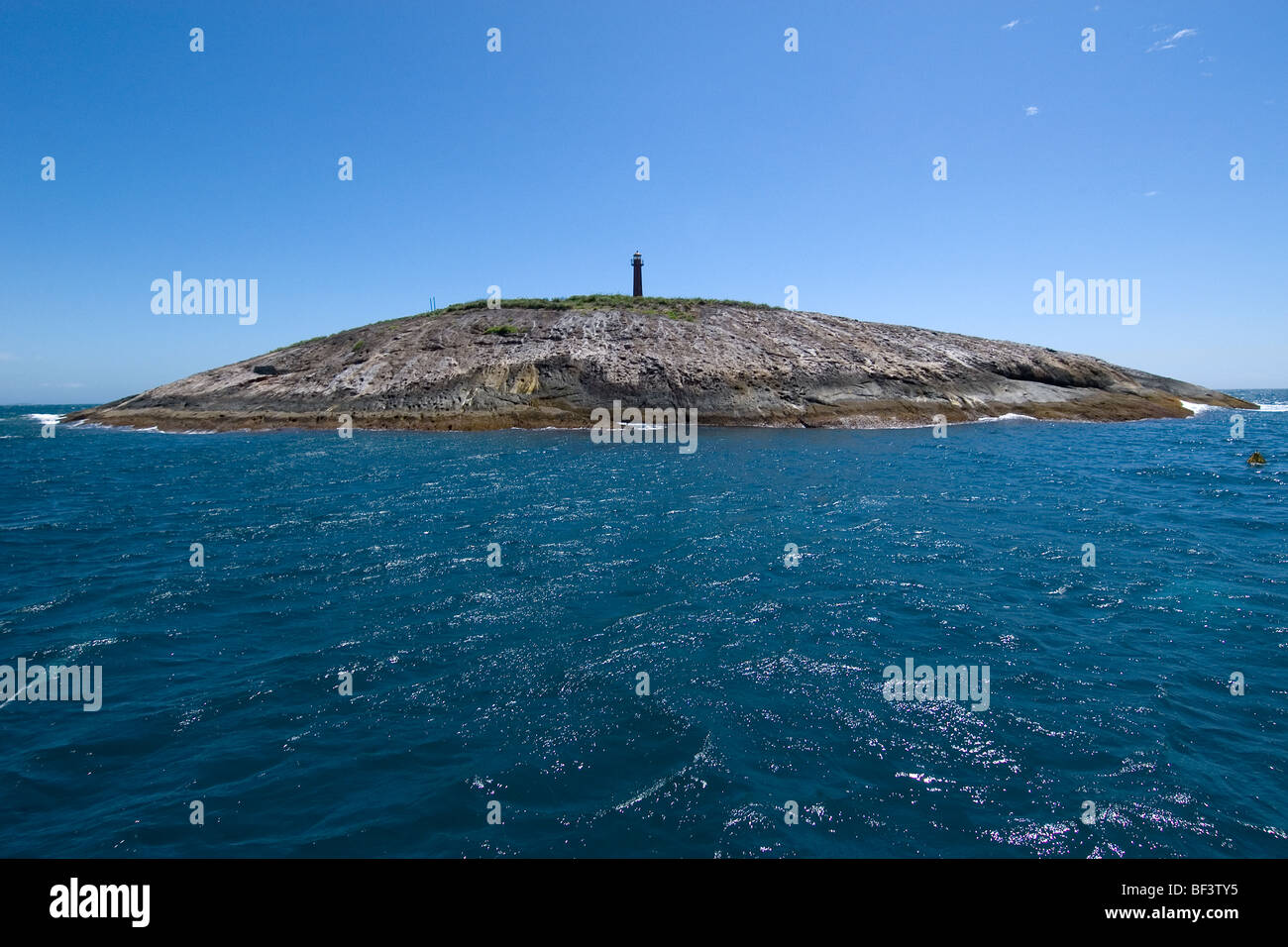 Ilha Escalvada Insel, Guarapari, Espirito Santo, Brasilien, Atlantik Stockfoto