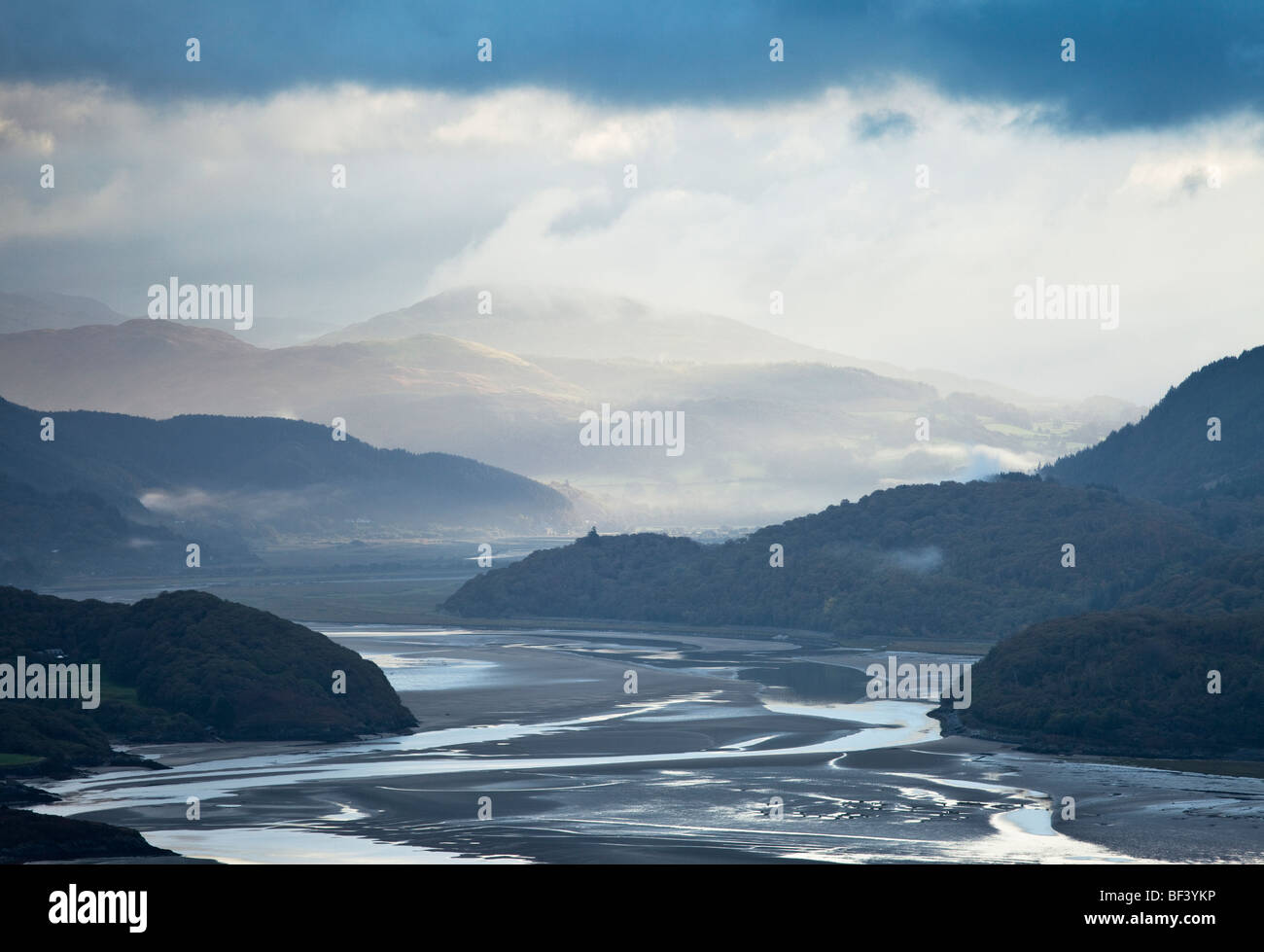 Maddach-Mündung, Snowdonia, Wales, UK Stockfoto