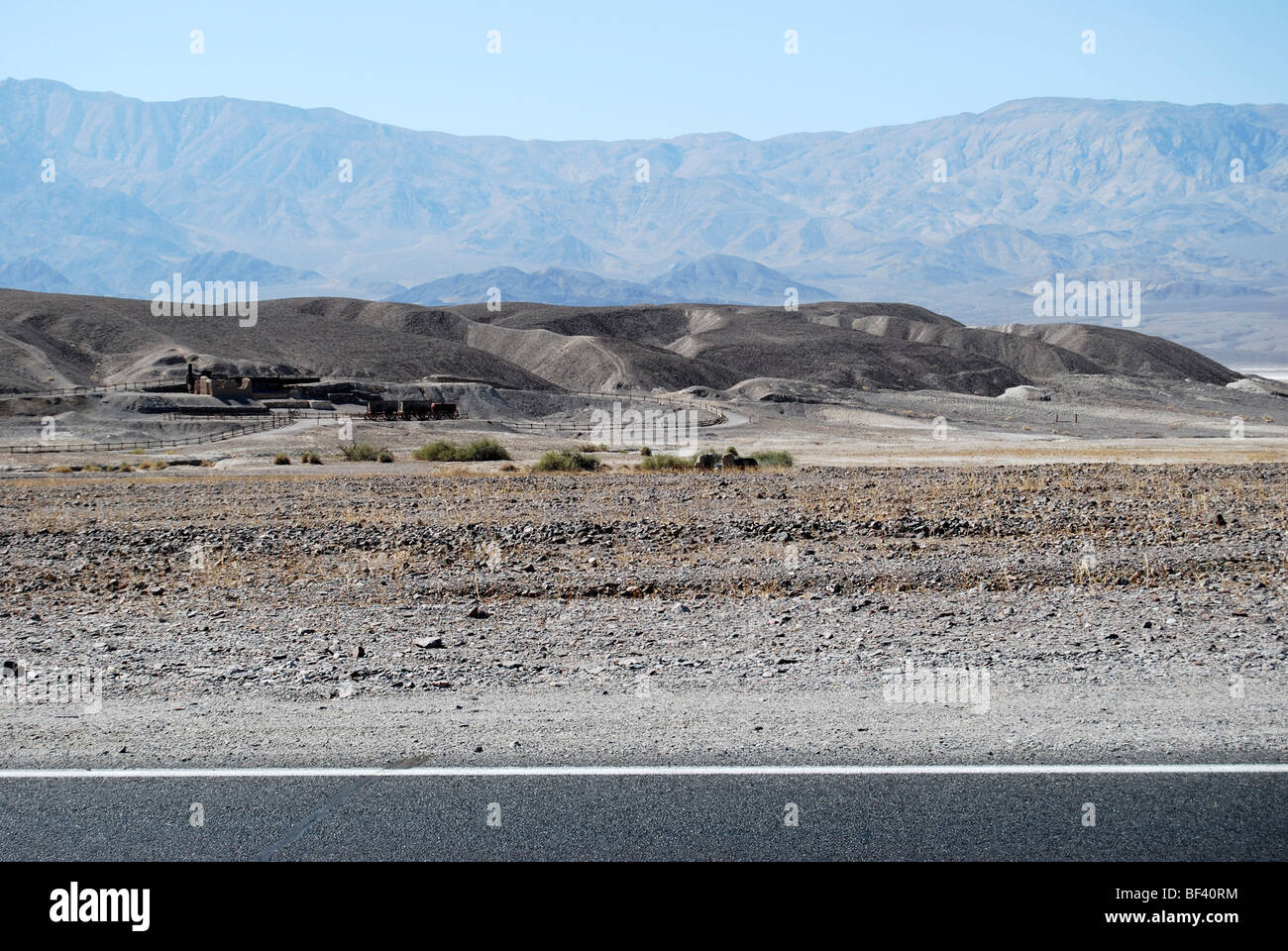 Longshot 20 Mule Team arbeitet im Death valley Stockfoto