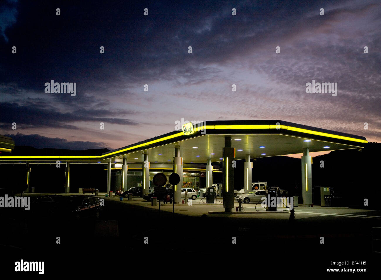 AGIP-Tankstelle Stockfoto
