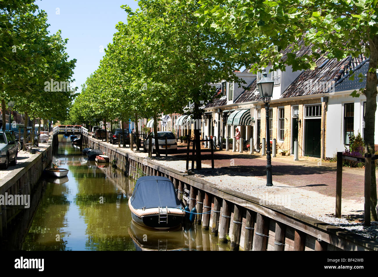 Harlingen historischen Stadthafen Friesland Niederlande Stockfoto