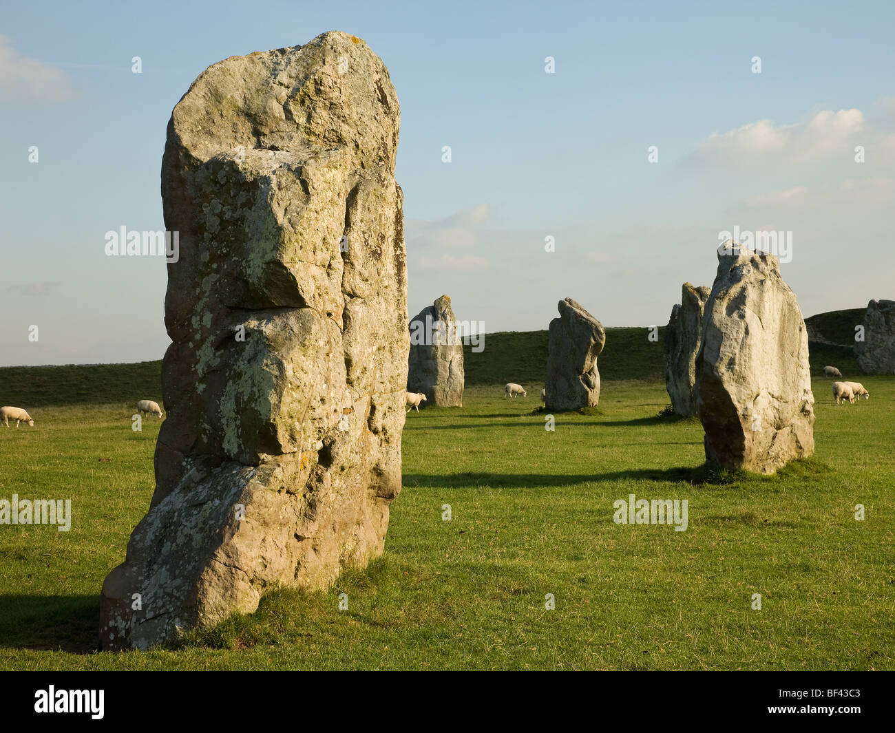 Steinkreis von Avebury Wiltshire England Stockfoto