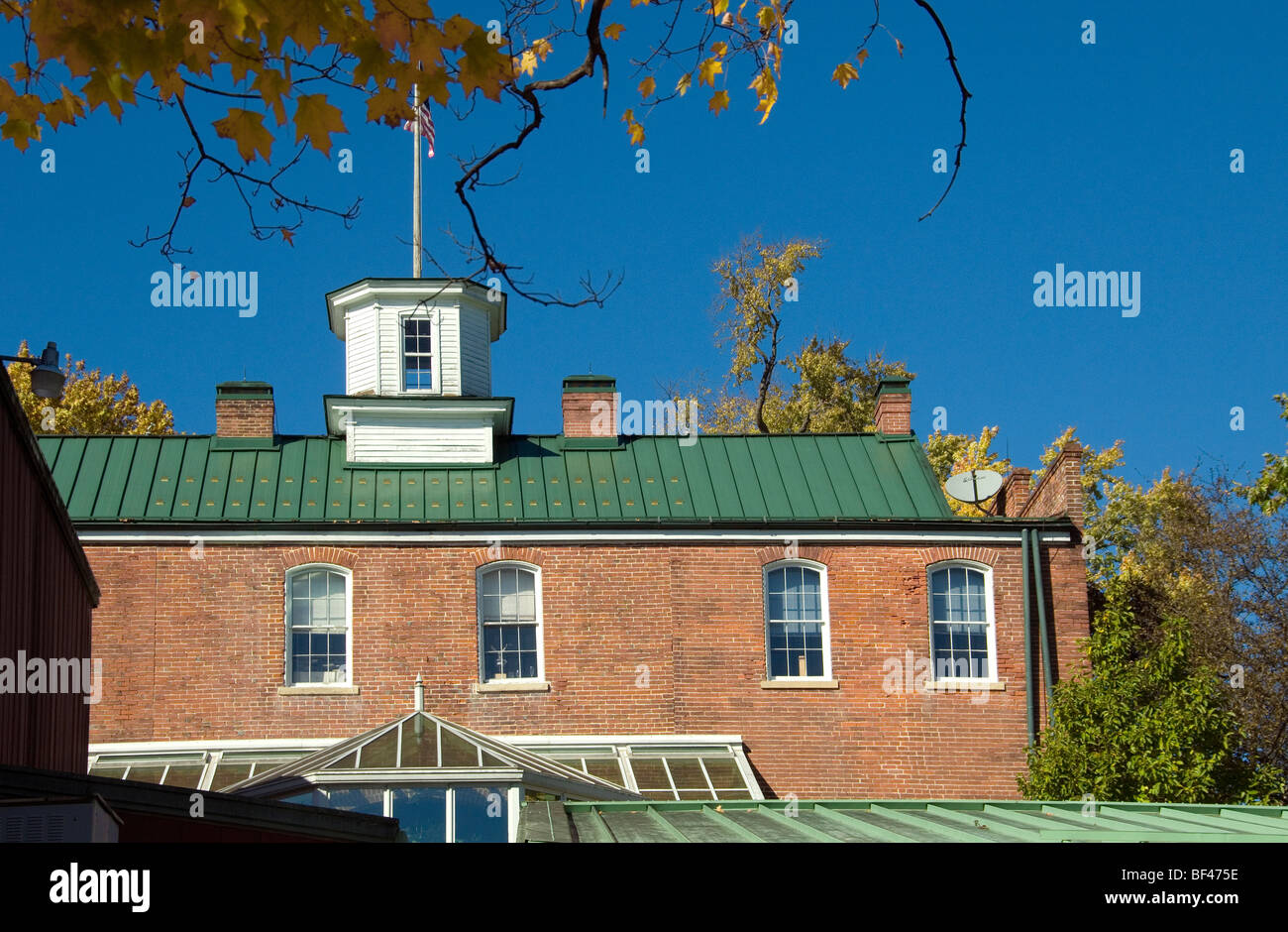 Die alte Kellerei Gebäude in Stone Hill Winery, Hermann, MO, USA. Stockfoto