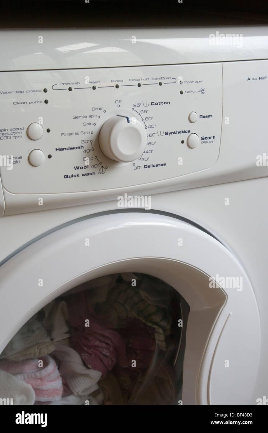 Waschmaschine-Control-Panel Stockfoto