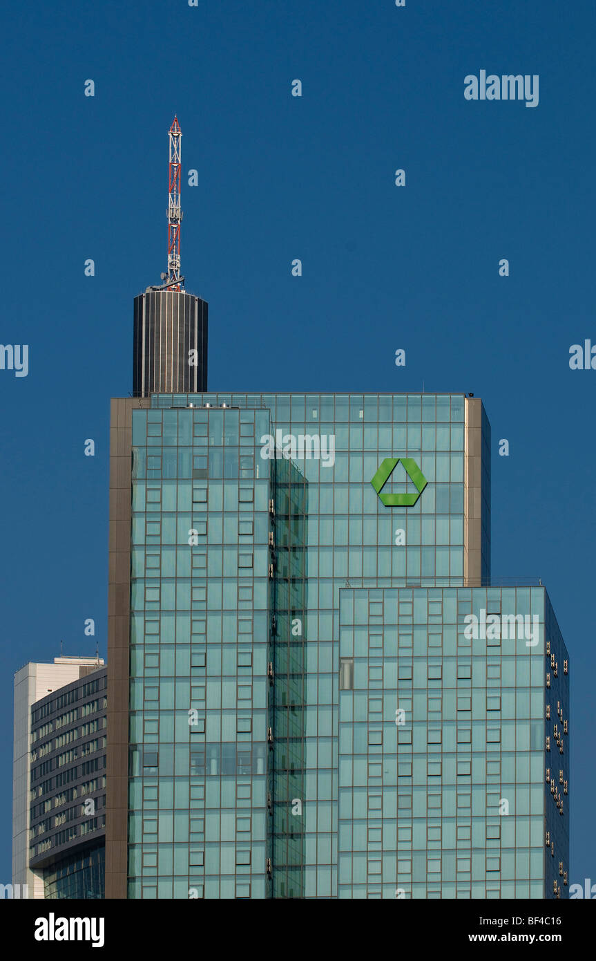 Oberen Etagen der Dresdner Bank building, Frankfurt Am Main, Hessen, Deutschland, Europa Stockfoto