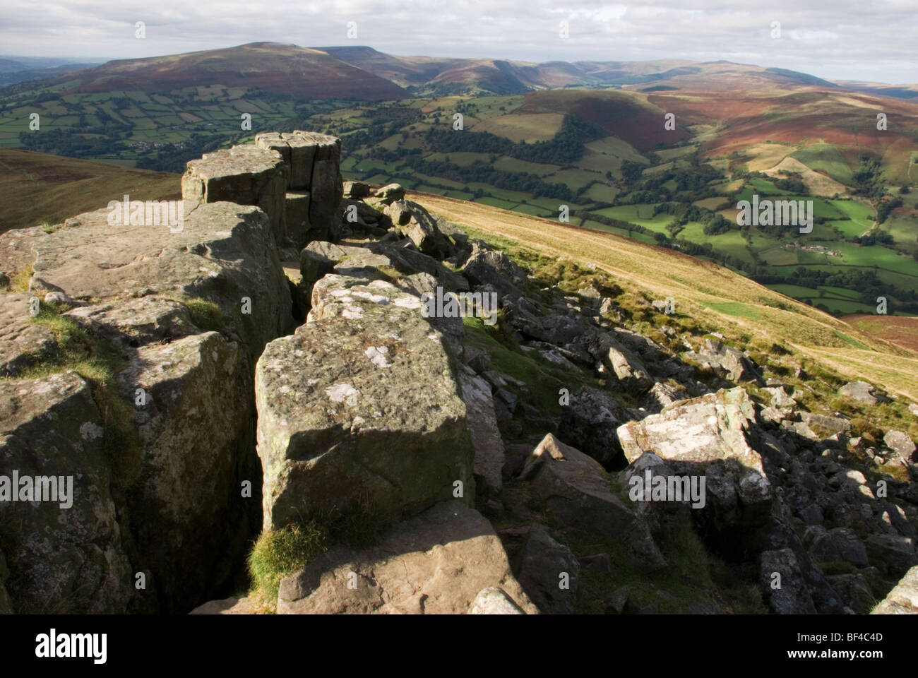 Zuckerhut, in der Nähe von Abergavenny in Wales Stockfoto