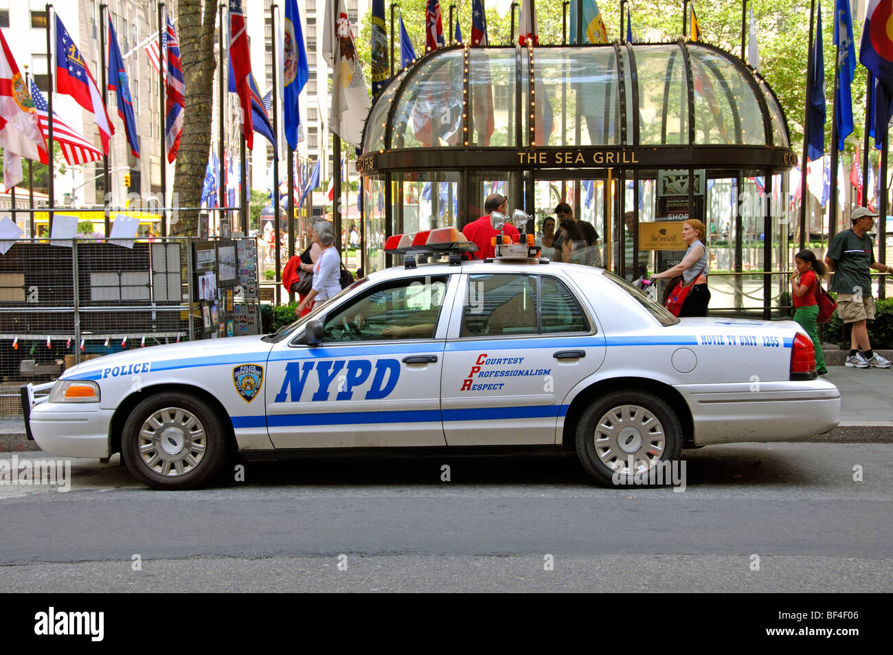 New York City Polizei-Auto Stockfoto