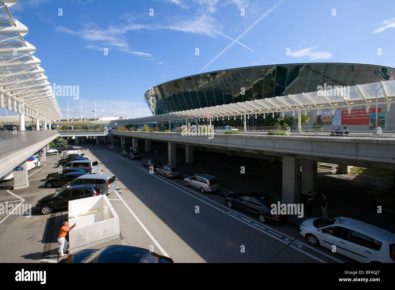 Flughafen Nizza Klemmen außen, Côte d ' Azur, Südfrankreich, Europa Stockfoto