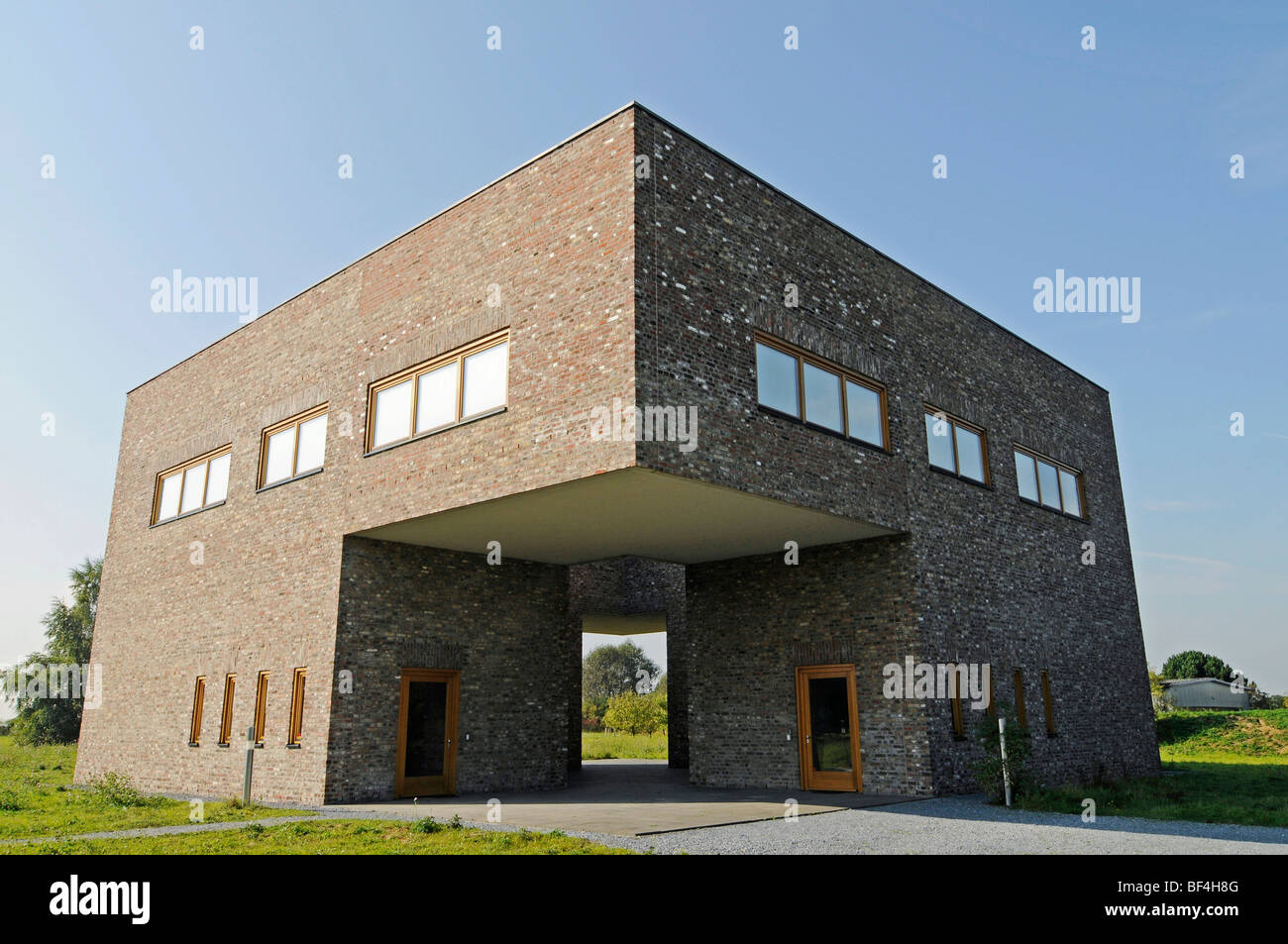 Moderne Architektur, bauen, ehemaligen Raketen Basis, Kunstmuseum, Langen Foundation, Architekt Tadao Ando, Hombroich, Kreis Neuss Stockfoto