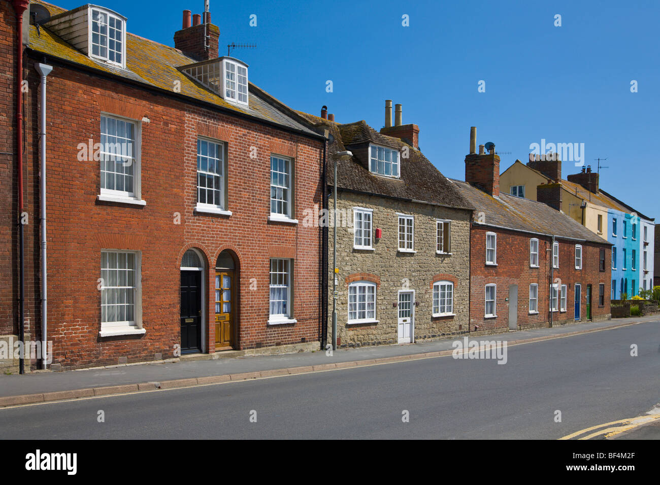 Terrassenförmig angelegten Gehäuse Bridport Dorset-England Stockfoto