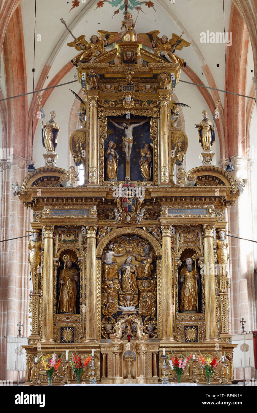Hochaltar, Klosterkirche der ehemaligen Zisterzienserabtei, Neuberg ein der Mürz, Steiermark, Austria, Europe Stockfoto