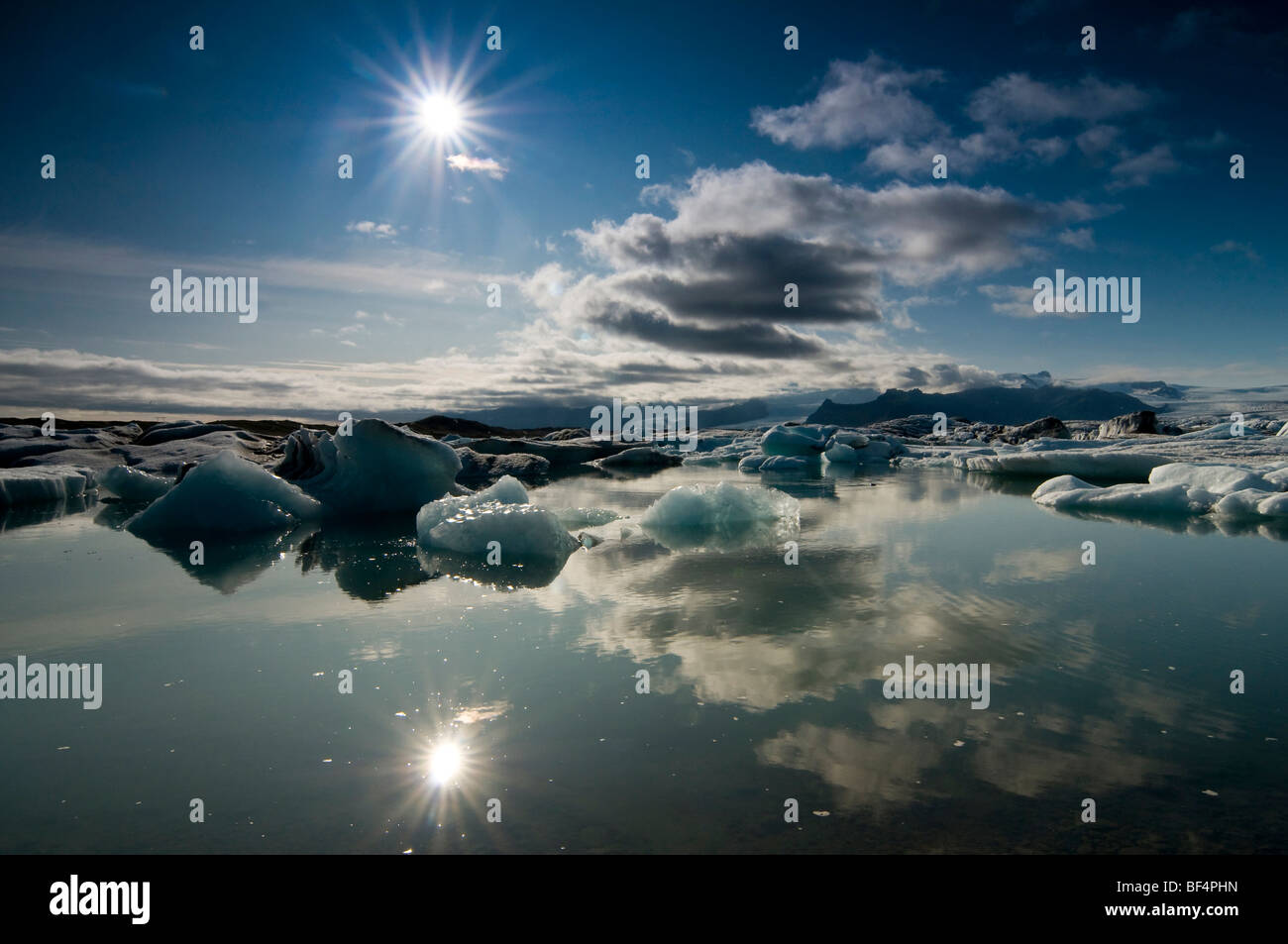 Joekulsarlon Gletscher Lagune, Island, Europa Stockfoto