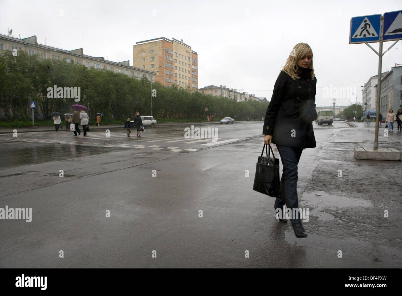 Workuta arktischen Russland Stockfoto
