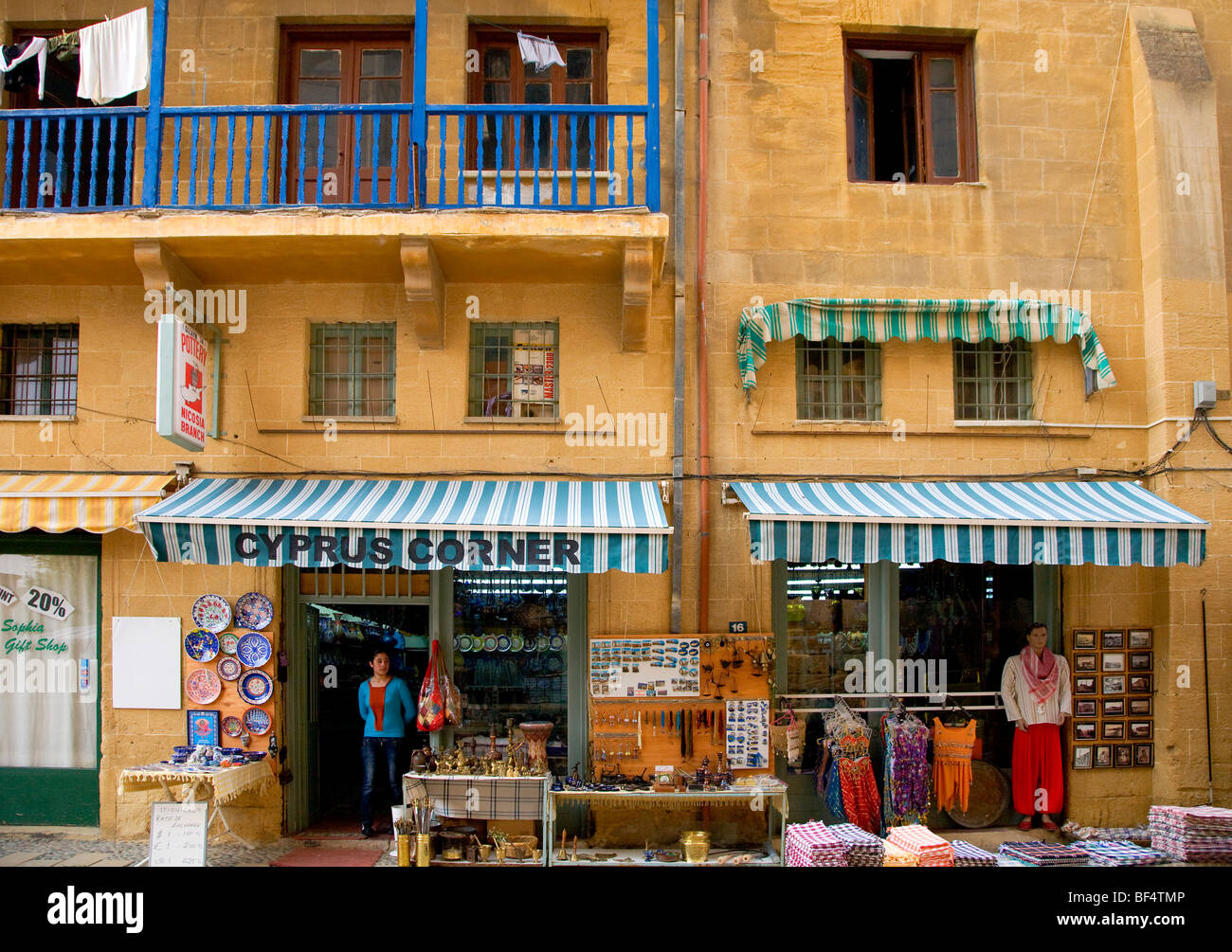 Souvenir-Shops, Altstadt, Nikosia, Zypern, Griechenland, Europa Stockfoto