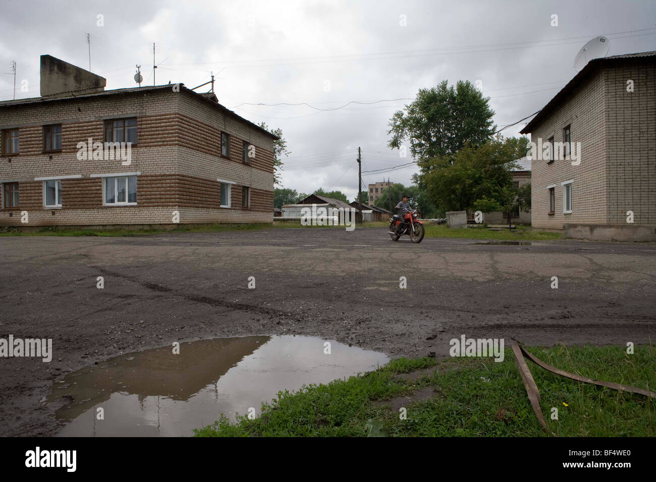 Straße Szenen ländliche Russland im Ural Stockfoto