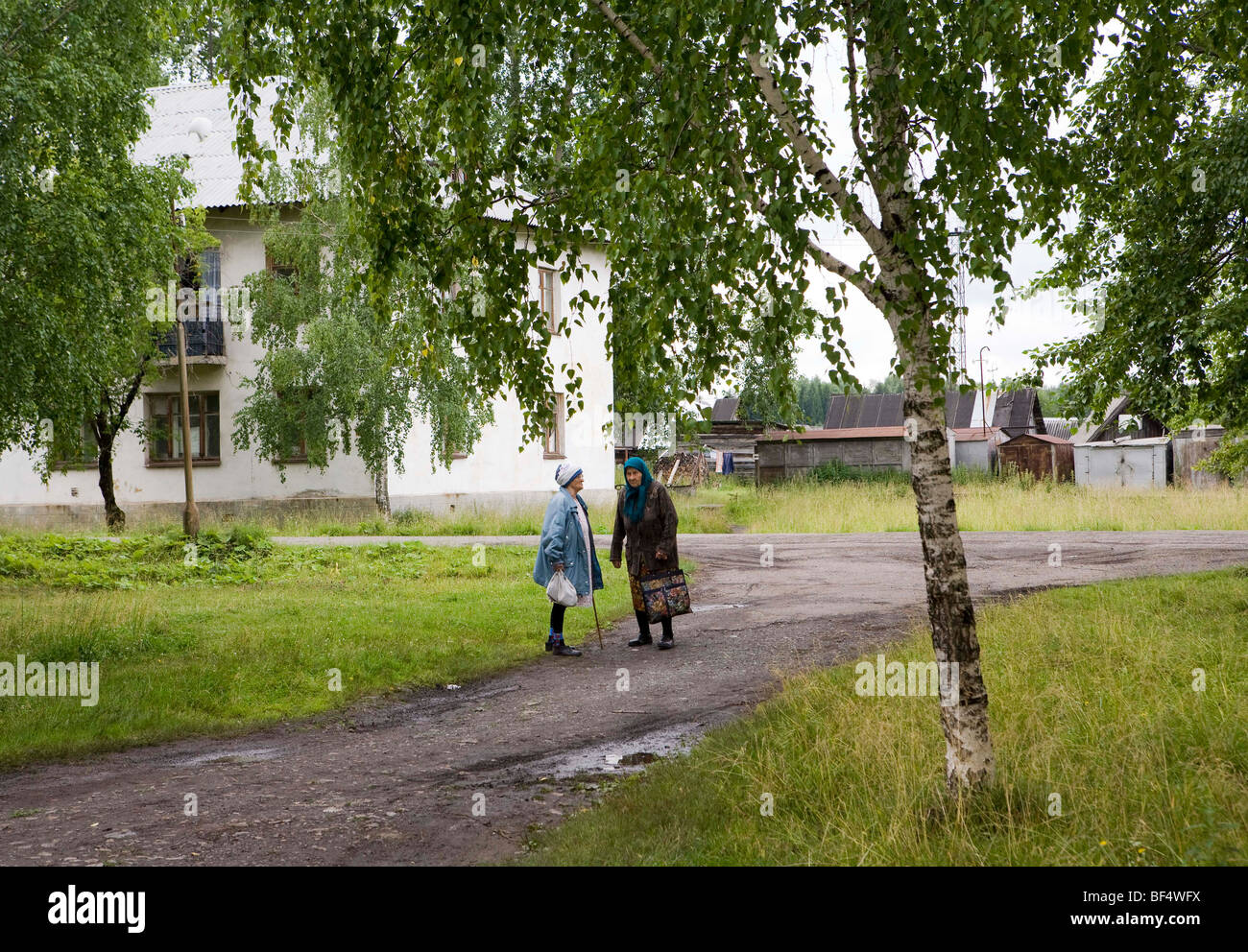 Straße Szenen ländliche Russland im Ural Stockfoto