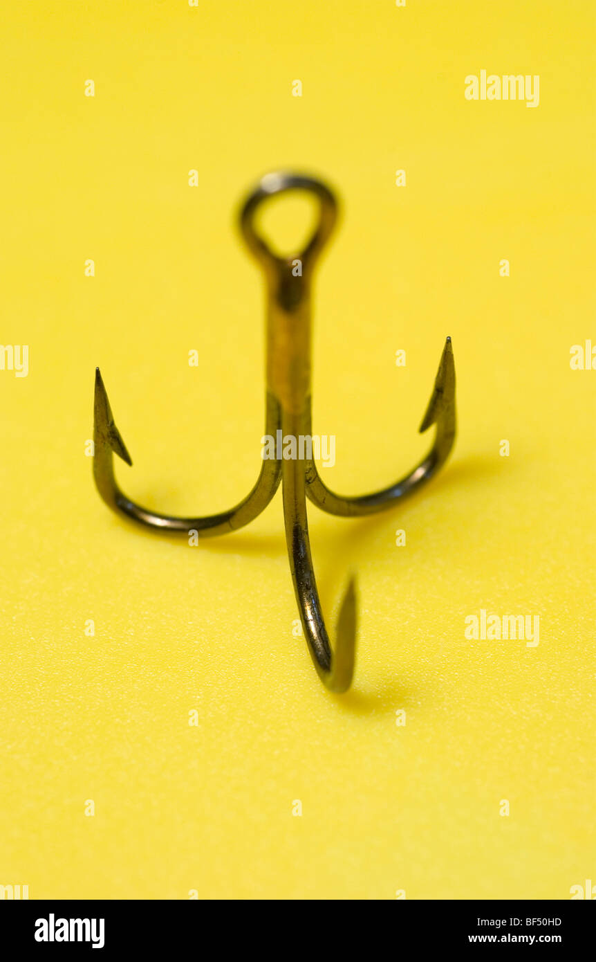 Fischerei-Haken-Nahaufnahme Stockfoto