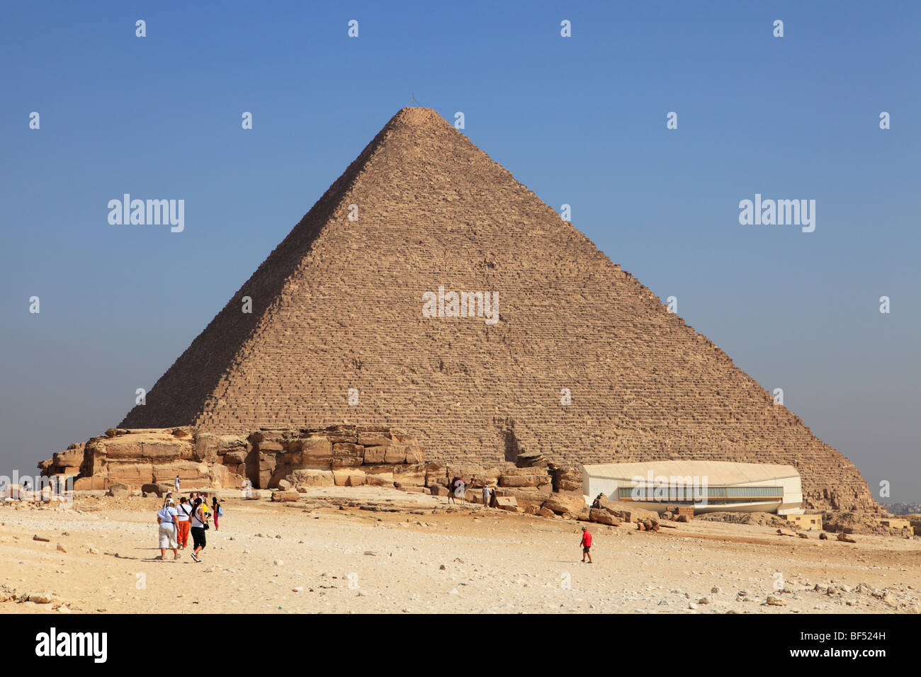 Die große Pyramide von Khufu (Cheops) - Giza, Ägypten Stockfoto