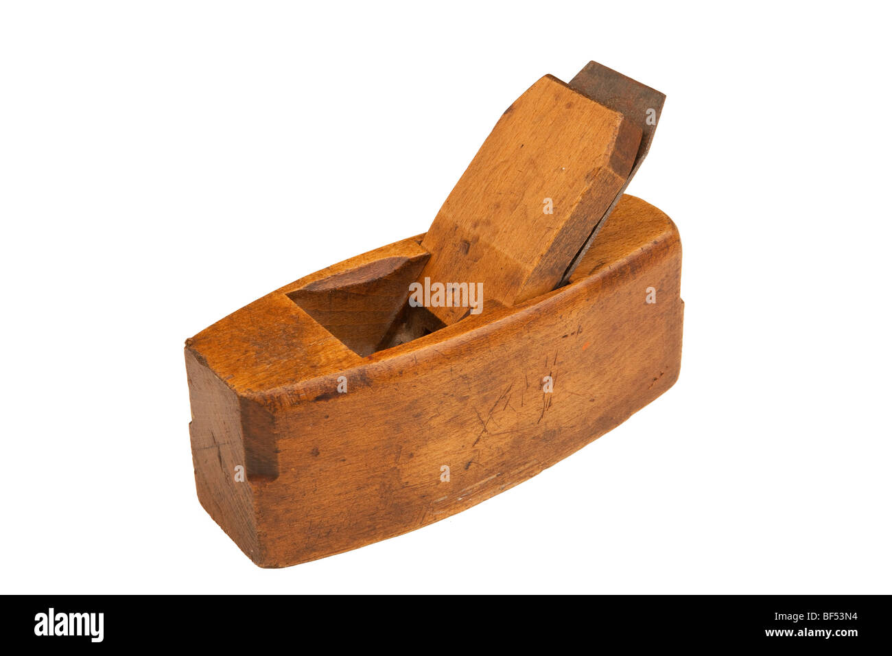 Handwerk, alt altmodisch aus Holz Tischler Glättung Flugzeug Stockfoto