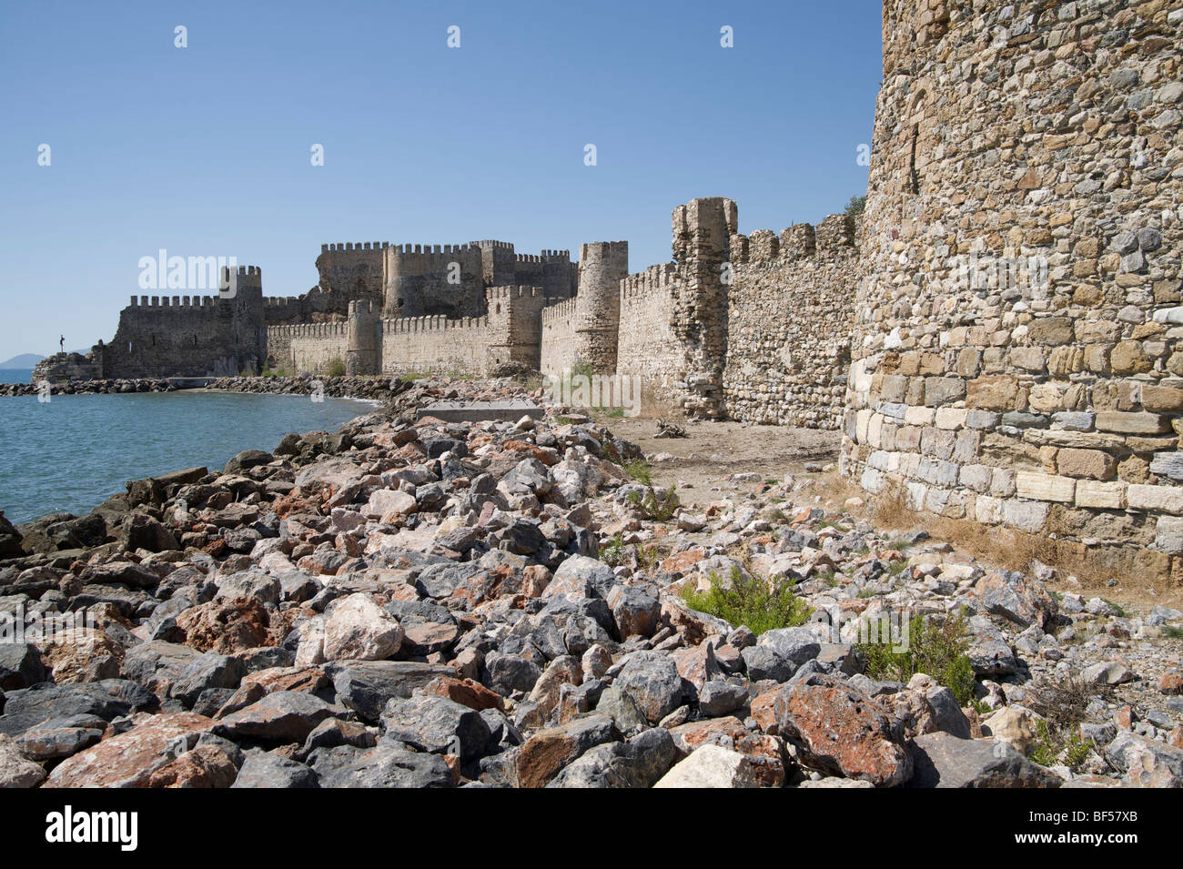 Mamure Kalesi, mittelalterliche Burg auf der südlichen Küste der Türkei, Cilicia, Provinz Mersin, Türkei Stockfoto