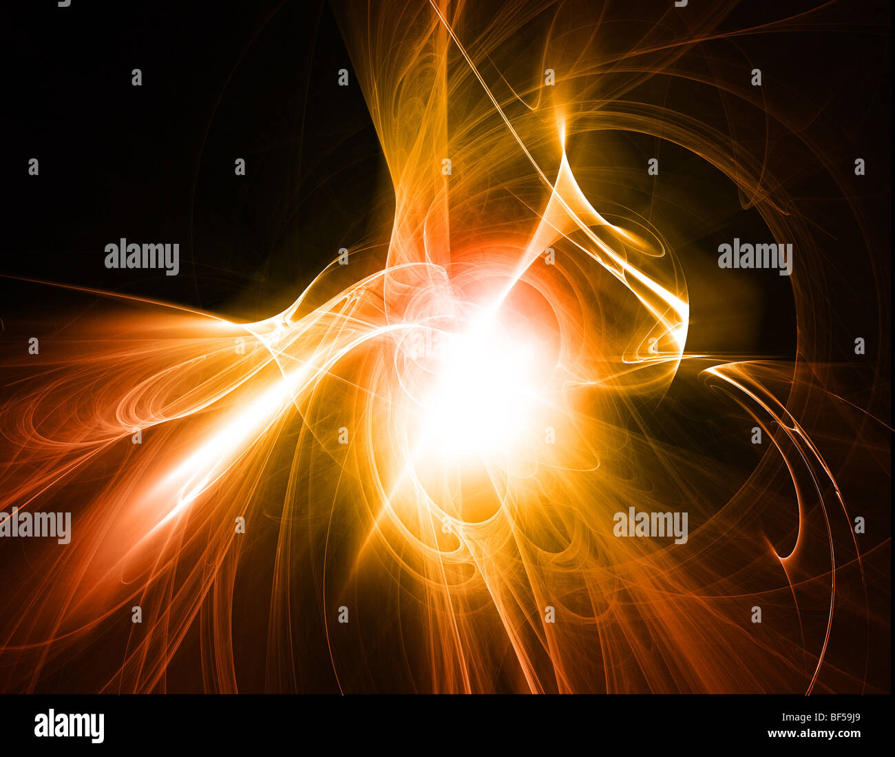 Zusammenfassung Hintergrund mit feurigen Wirkung Stockfoto