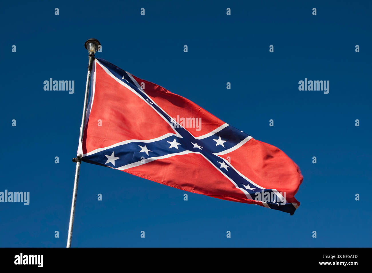 Flagge der Südstaaten der Vereinigten Staaten von Amerika Stockfoto