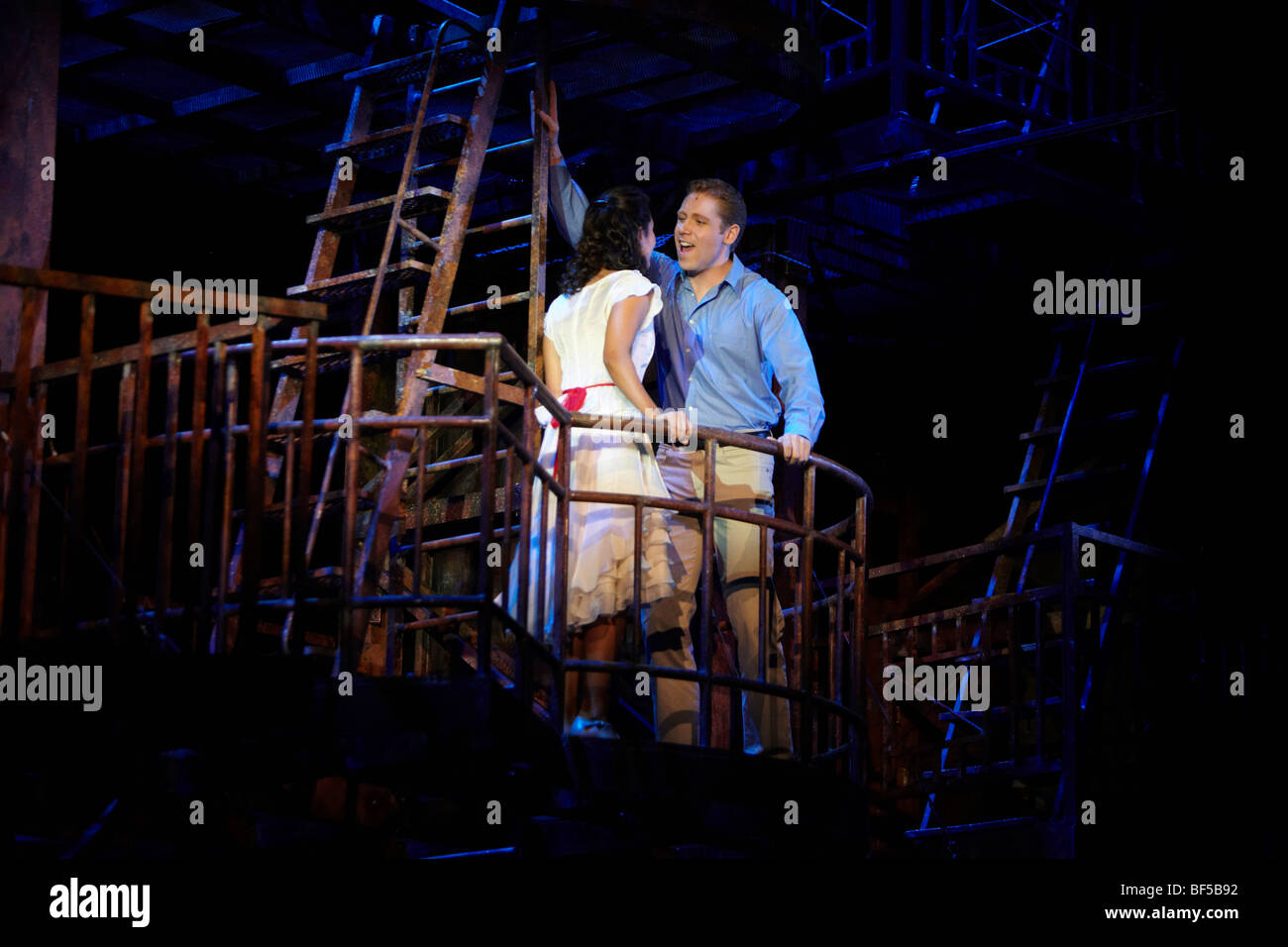 West Side Story, musical von Leonard Bernstein, 50th Anniversary World Tour, Musical, Maria, Ali Ewoldt und Tony Scott Sussman Stockfoto