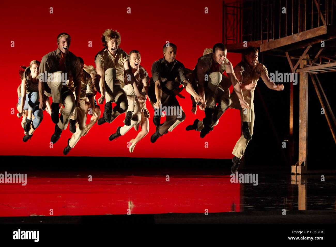 West Side Story, musical von Leonard Bernstein, 50th Anniversary World Tour, Jet Boys, Musical Theater Basel, Schweiz Stockfoto