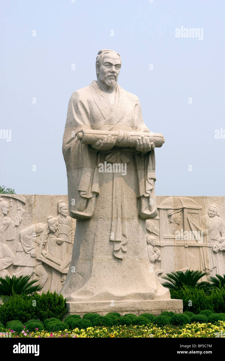 Skulptur von Zhang DAO, Millennium City Park, Kaifeng, Henan Provinz, China Stockfoto