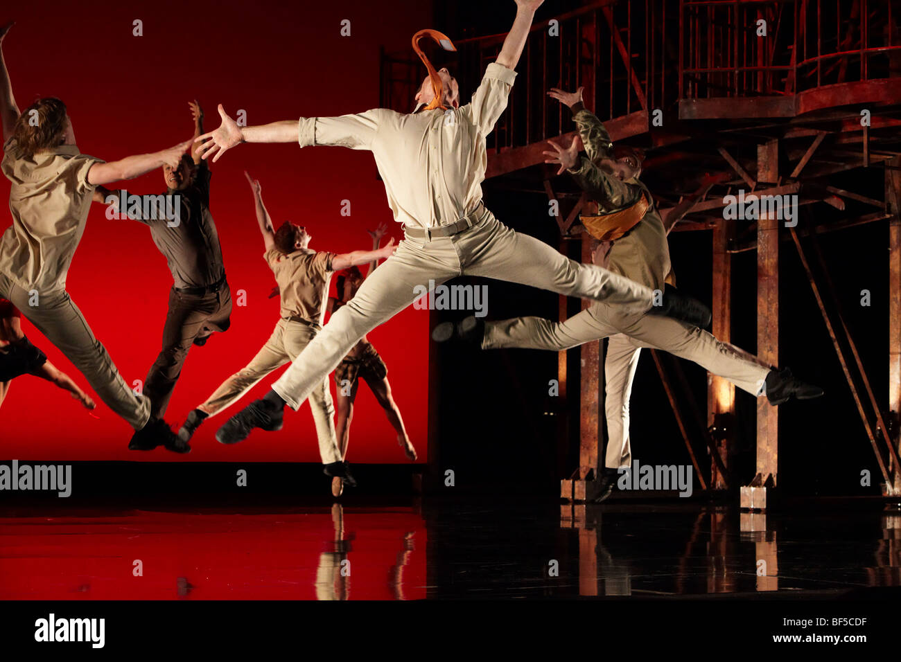 West Side Story, musical von Leonard Bernstein, 50th Anniversary World Tour, Jet Boys, Musical Theater Basel, Schweiz Stockfoto
