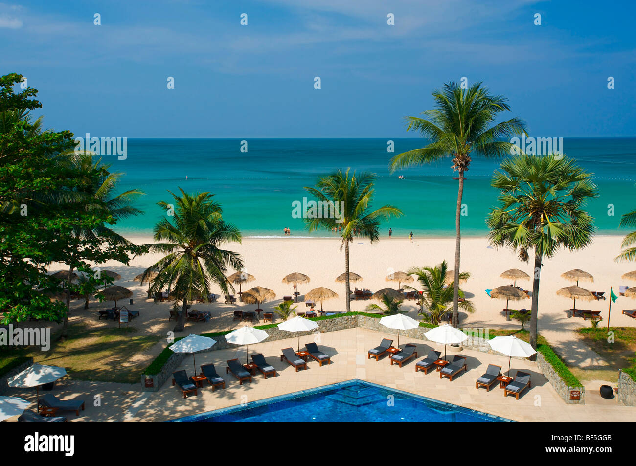 Chedi Resort am Pansea Beach, Phuket, Thailand, Asien Stockfoto