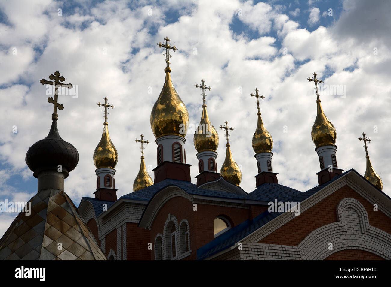 Russisch-orthodoxe Kirche Turmspitzen, Kirov, Russland Stockfoto