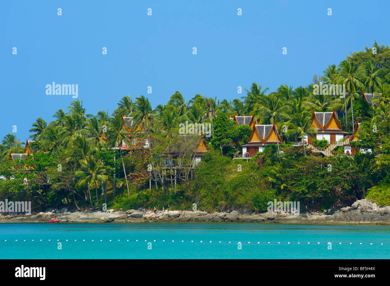 Pansea Beach und dem Amanpuri Resort, Insel Phuket, Thailand, Asien Stockfoto