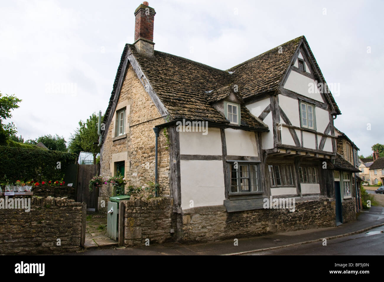 Halbe Holz Holzhaus, Lacock, Wiltshire, Cotswolds, UK Stockfoto