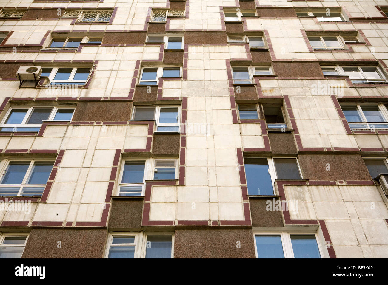 Sowjetzeit Appartementhaus, Jekaterinburg Stockfoto