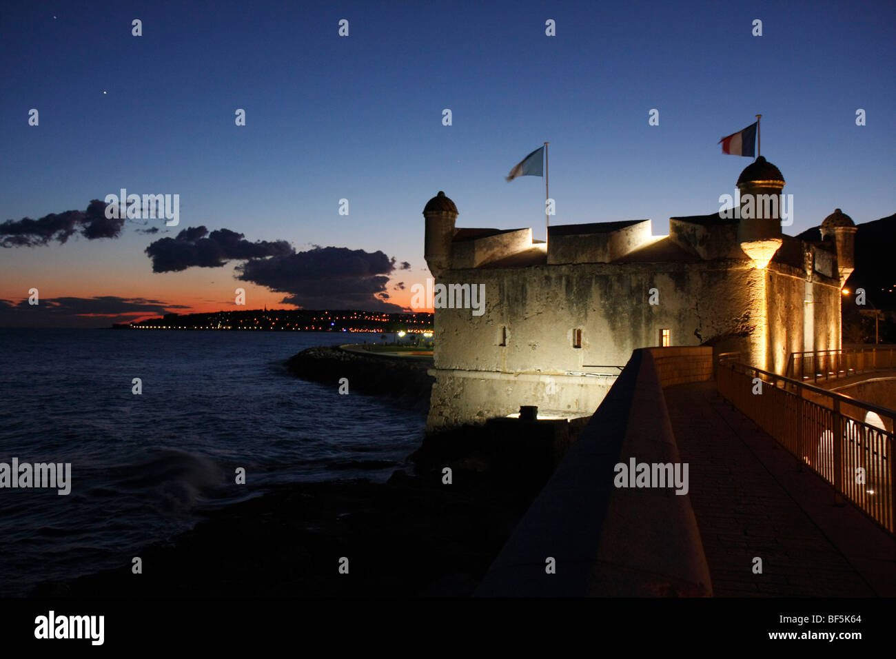 Bastion und Cap Martin, Menton, Alpes Maritimes, Cote d ' Azur, Frankreich Stockfoto