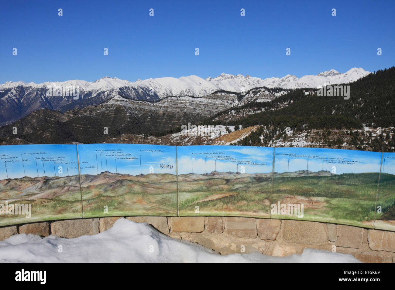 Berge des Alpes Maritimes, Cote d ' Azur, Frankreich, Europa Stockfoto