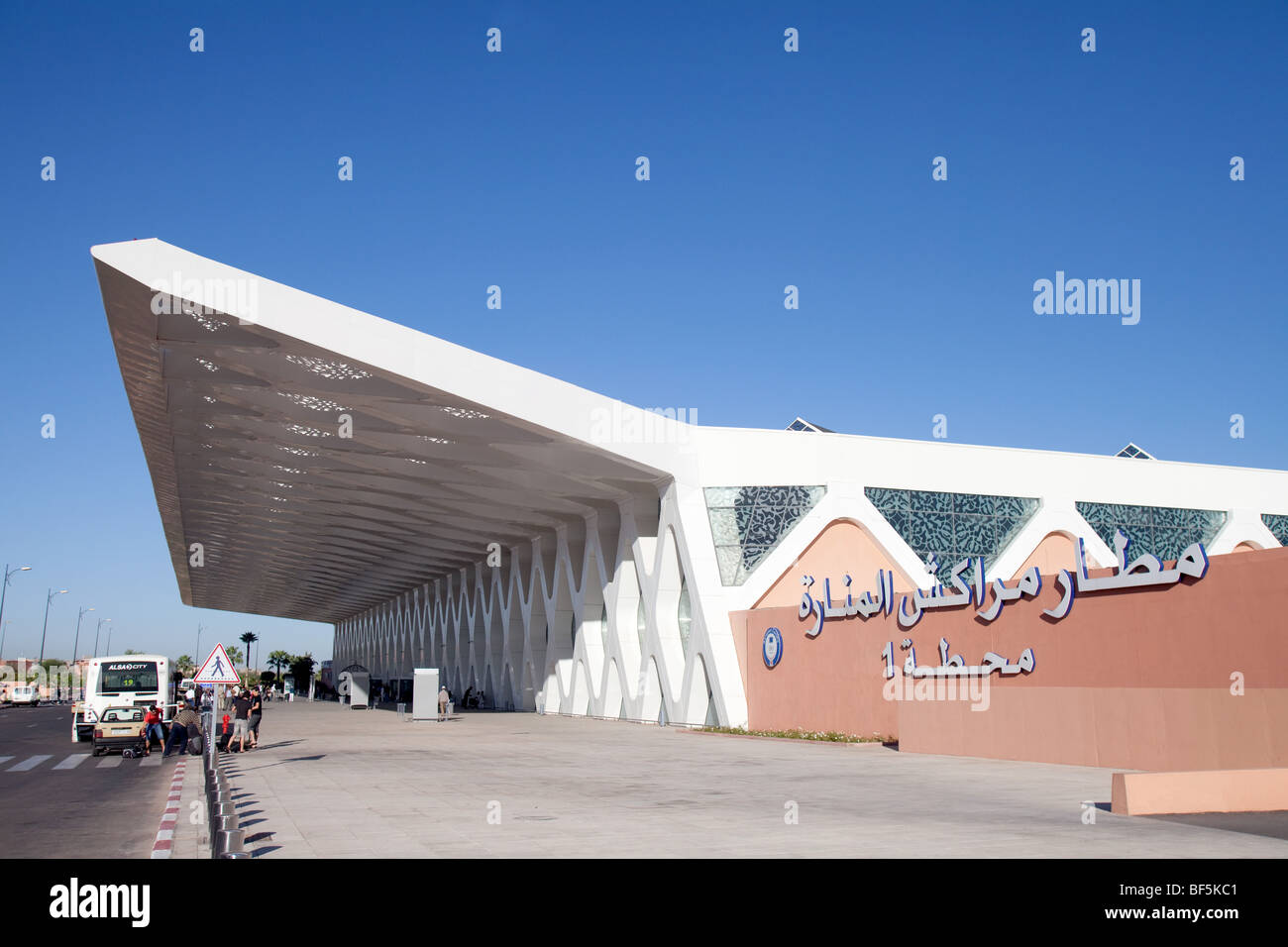 Der Flughafen Marrakesch Menara Interntional, Marokko Stockfoto