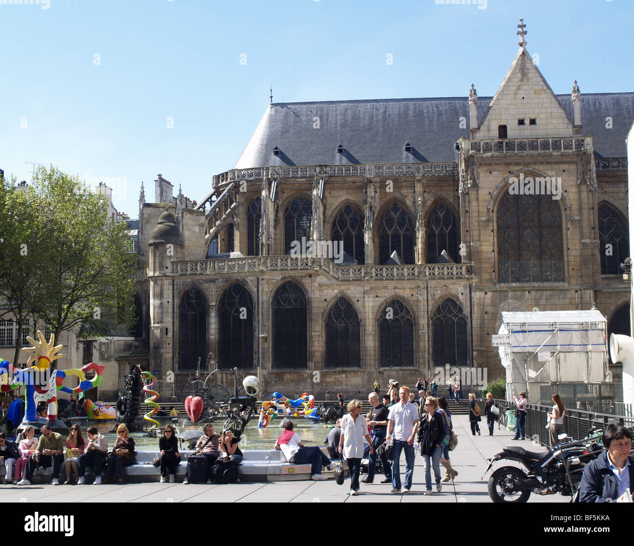 Strawinsky-Brunnen, Ort Strawinsky, Paris, Frankreich Stockfoto