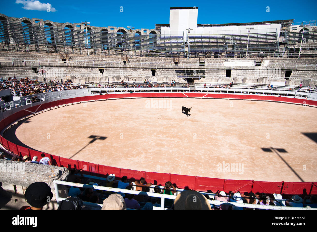 Bull-Kampf-Arena in Arles, Frankreich Stockfoto