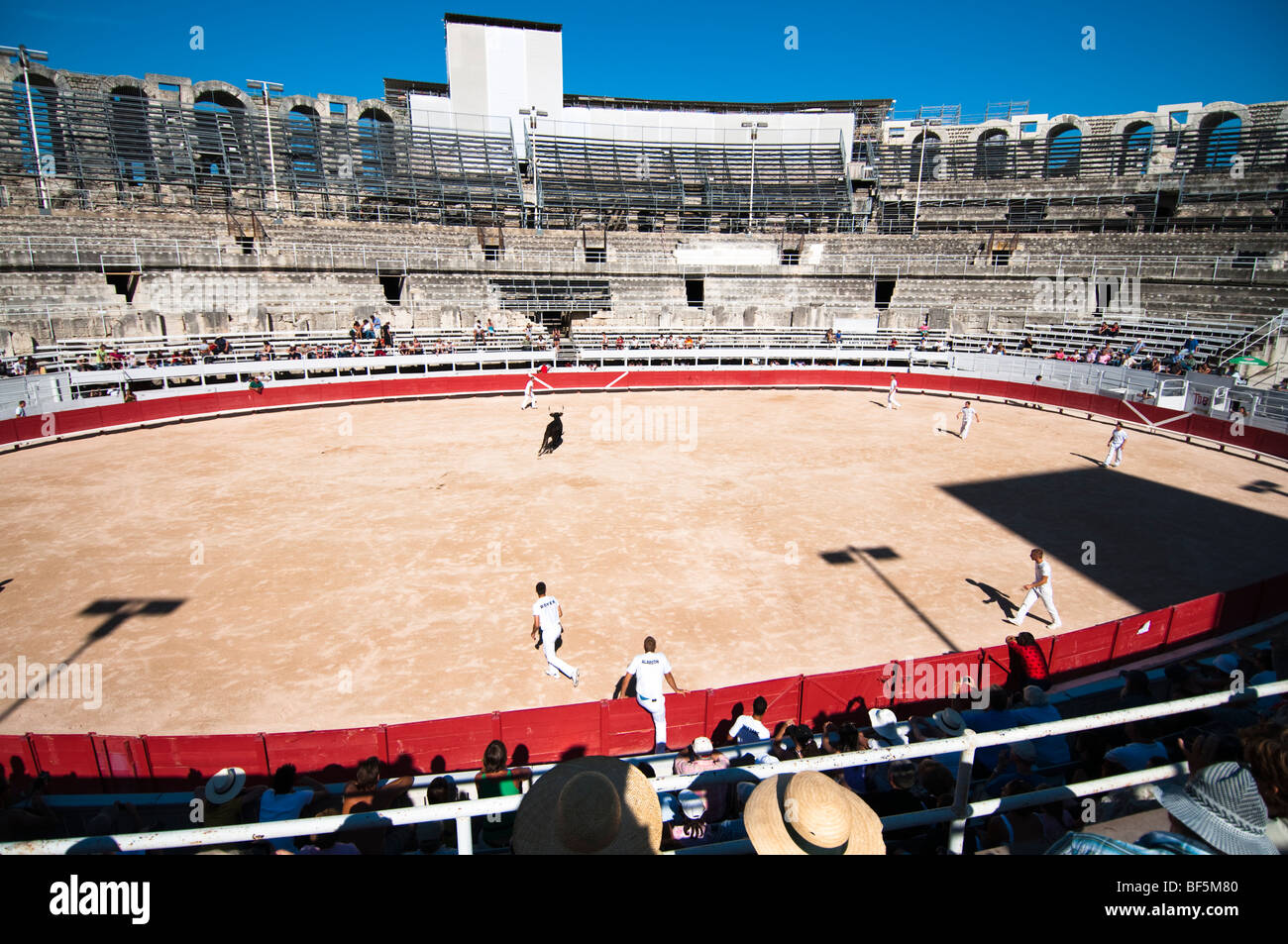 Bull-Kampf-Arena in Arles, Frankreich Stockfoto