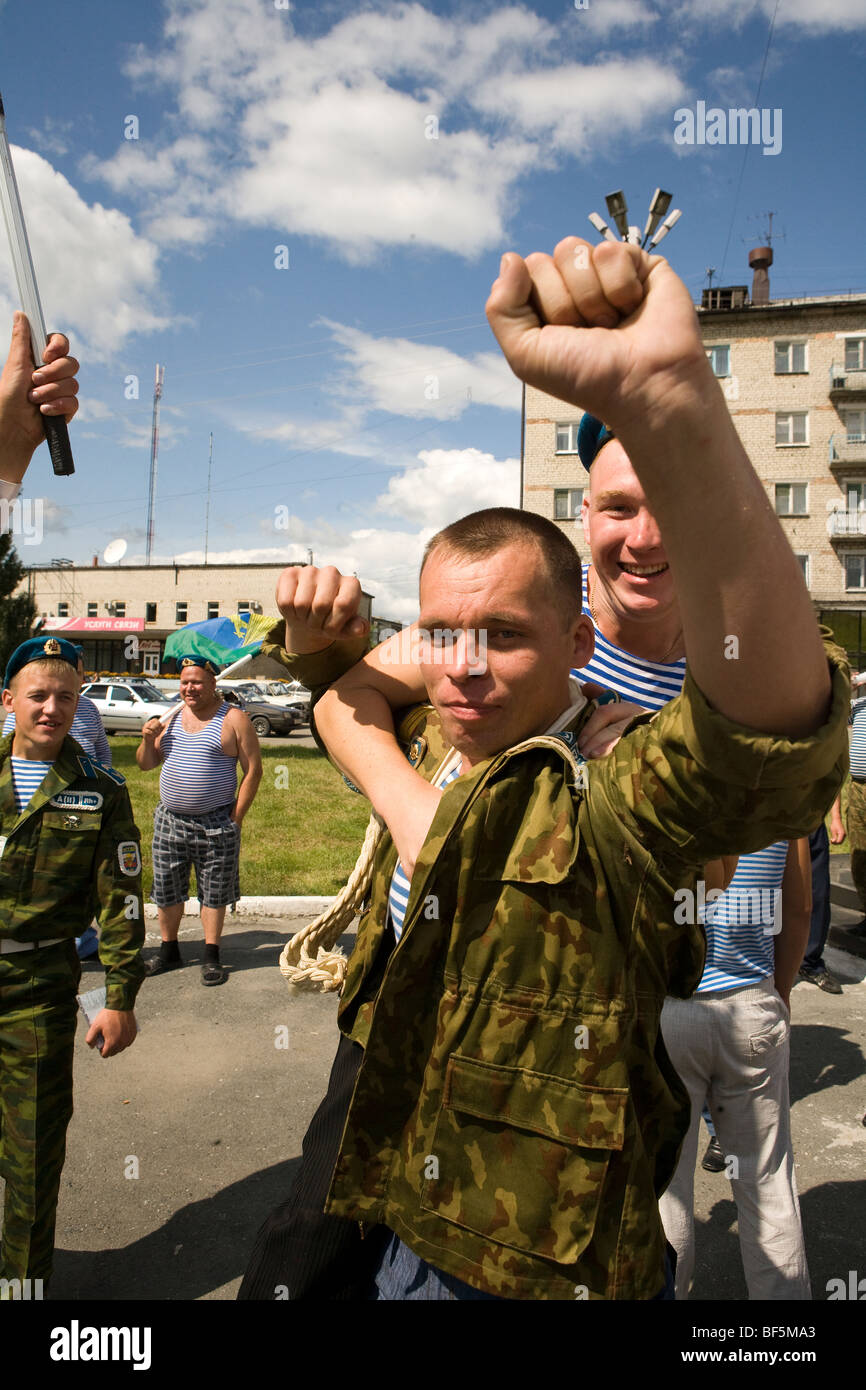 Tag der russischen Armee, Irbit, Russland. Stockfoto