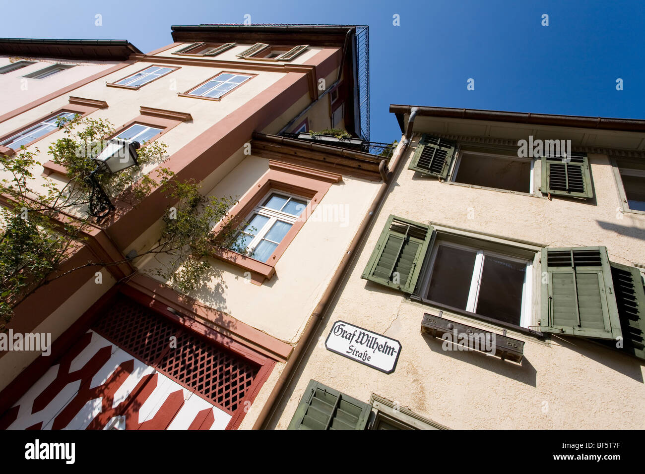 Uptown, Altstadt, Straße Graf-Wilhelm-Straße, Bregenz, Bodensee, Vorarlberg, Österreich Stockfoto