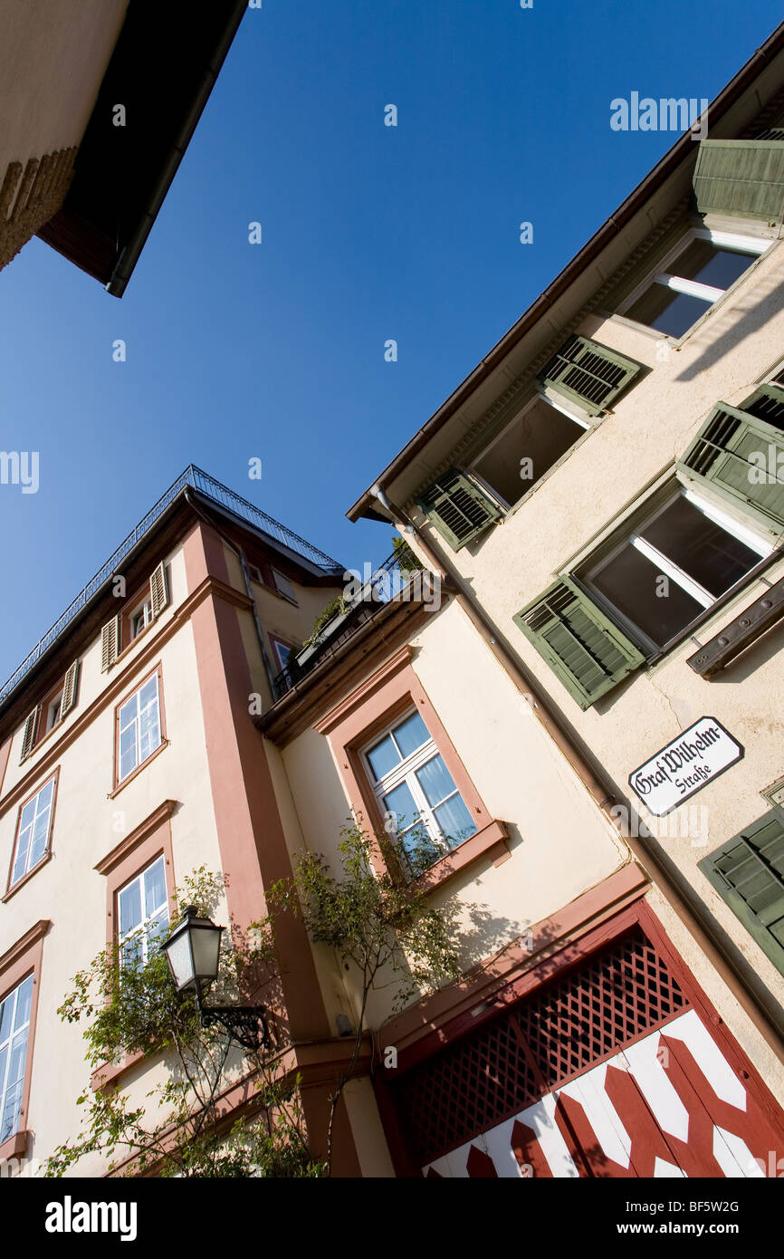 Uptown, Altstadt, Straße Graf-Wilhelm-Straße, Bregenz, Bodensee, Vorarlberg, Österreich Stockfoto