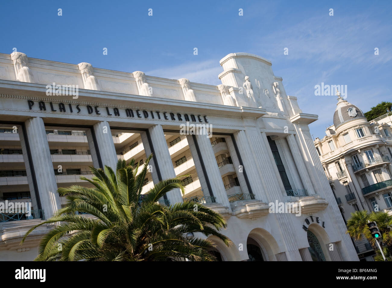 Hotel Palais De La Mediterranee, Art Deco, Luxushotel, Promenade des Anglais, Nizza, Cote D Azur, Provence, Frankreich Stockfoto