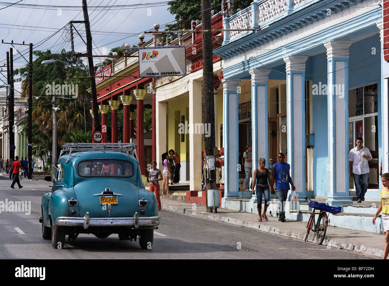 Straßenszene, Pinar del Rio, Pinar del Rio, Kuba, Westindische Inseln Stockfoto