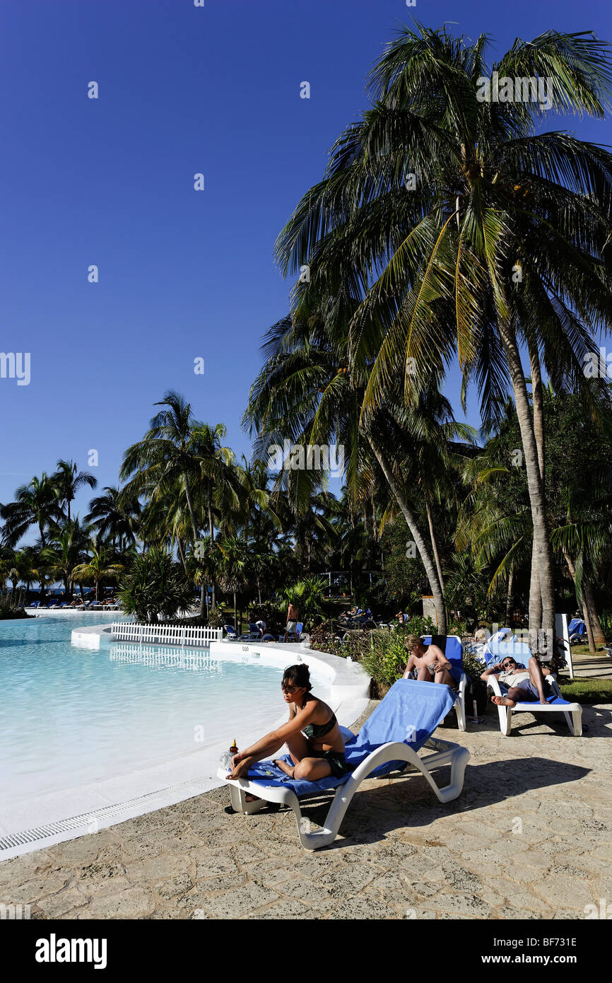 Schwimmbad, Hotel Melia Varadero, Varadero, Matanzas, Kuba, Westindische Inseln Stockfoto