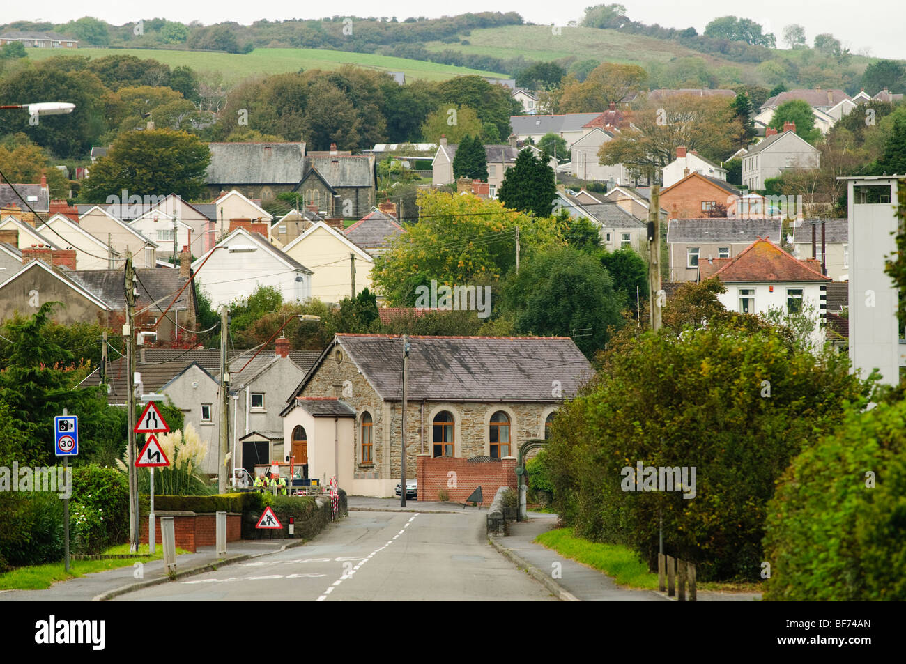 Pontyates (Pontiets) Dorf, Carmarthenshire, Süd-west wales UK Stockfoto