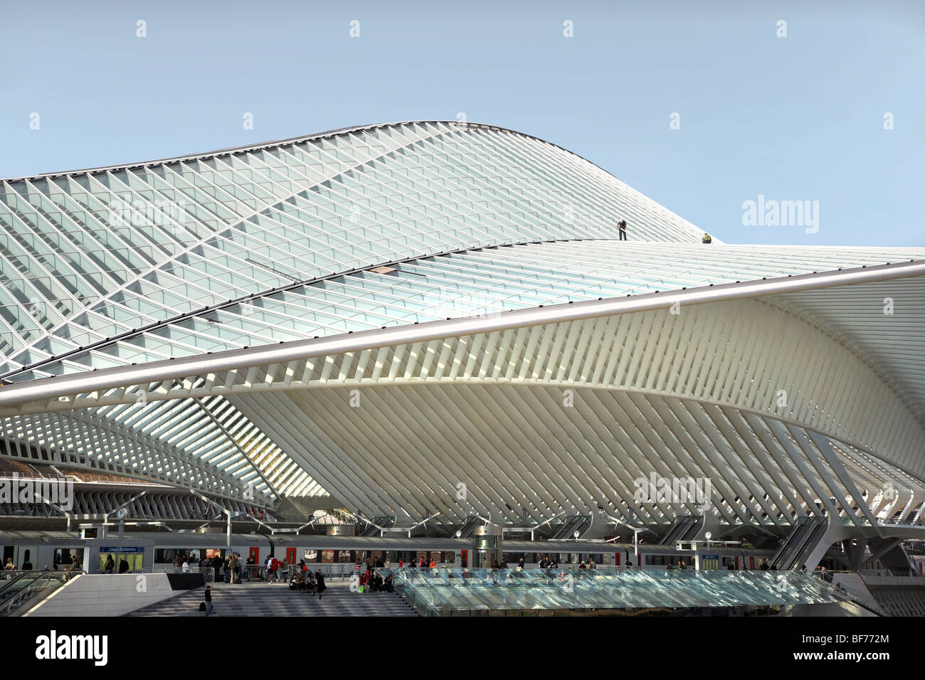 Gare de Liège-Guillemins von Stararchitekten Santiago Calatrava Stockfoto