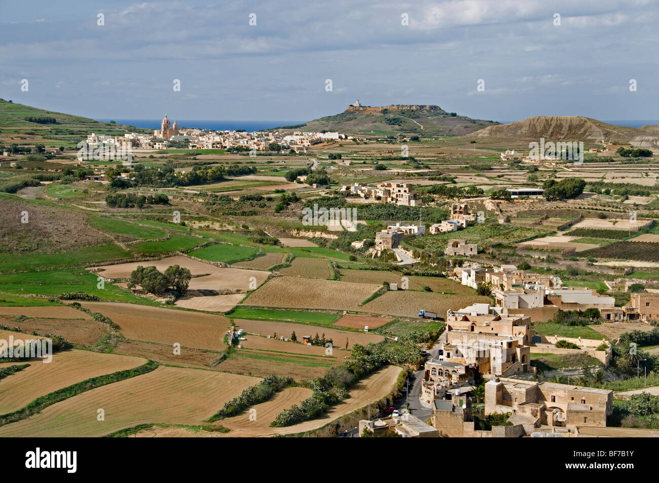 Blick vom Victoria Rabat Gozo befestigte Stadt Altstadt Malta Stockfoto